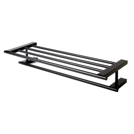 ALFI BRAND Black Matte 26" Towel Bar & Shelf AB9564-BM